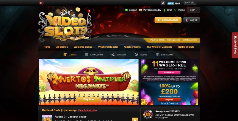 videoslots casino review