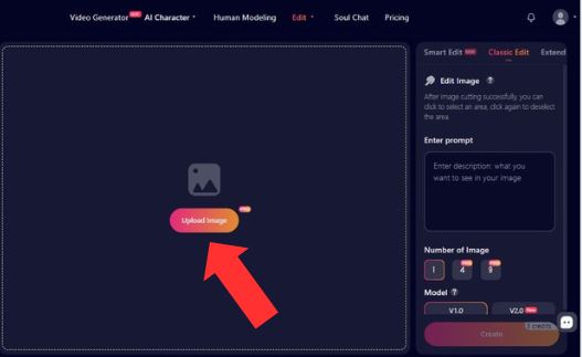 1) Step One - Upload an image