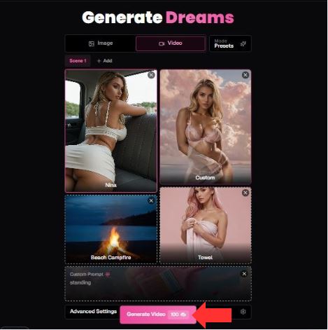 Final Step Generate the Video