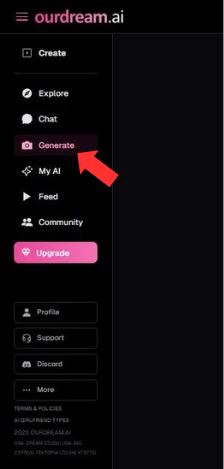 Step 1 Open the Generator Option
