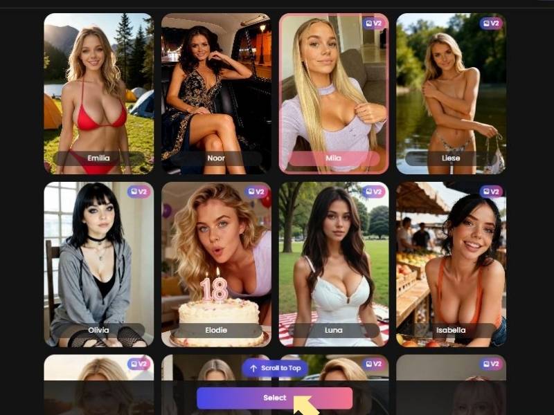 Step 2 – Selecting an AI Character