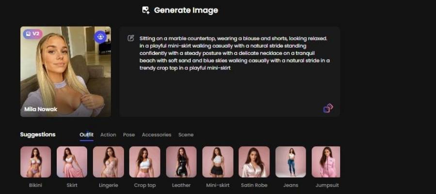 Step 3 Selecting an AI Outfit
