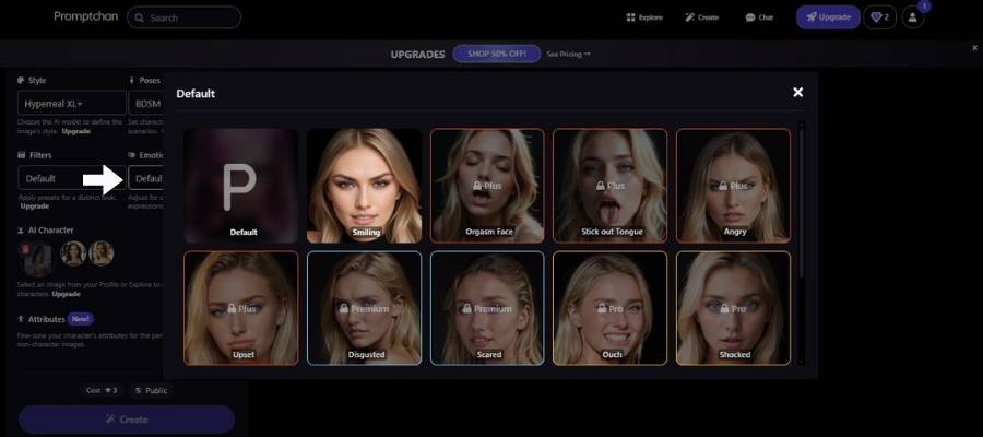 Step 6 Choosing Emotion