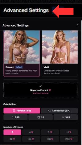 Step 8 Open Advanced Settings
