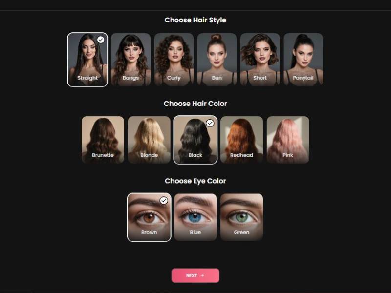 Step4-Customize Body Type & Chest Size